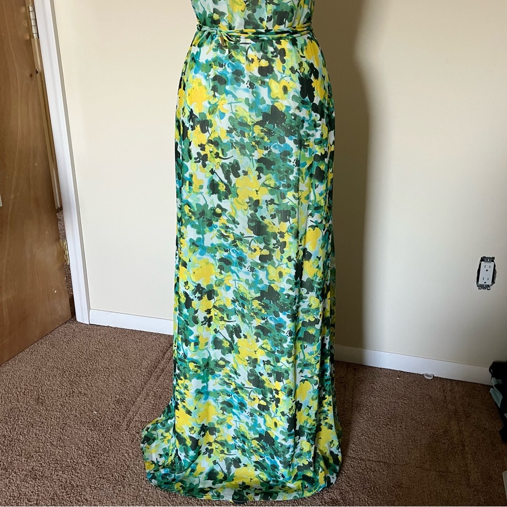 House of Harlow 1960 x Revolve Novia Maxi Dress in Kelly Green Floral size XS - Picture 7 of 13
